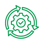 Icon illustrating business continuity and resilient logistics operations